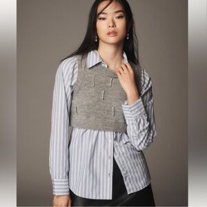 Anthropologie Maeve Twofer Sweater